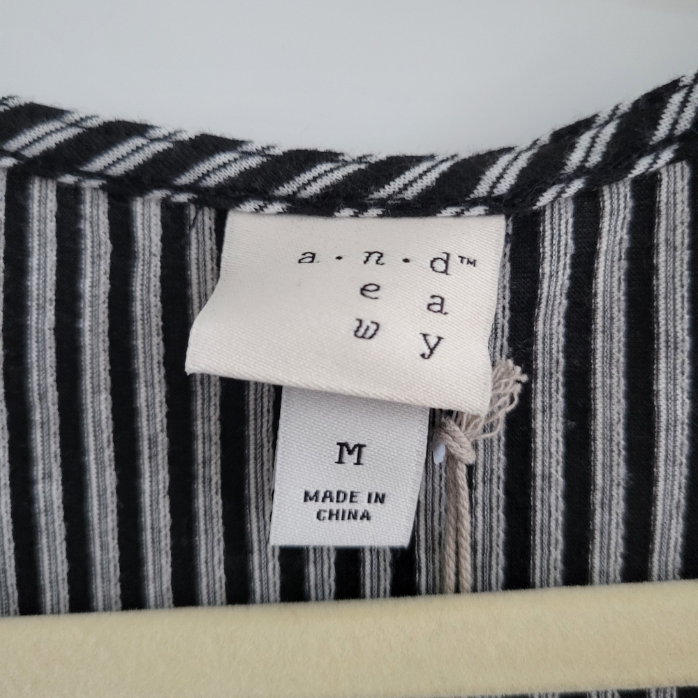 NWT - A New Day Striped belted jumpsuit - Picture 3 of 4